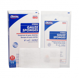 Dukal Dukal 6842-Dukal Sterile Gauze Sponge, 4 x 8 Inch, Sponges & Pads (CS) - Dukal Sterile Gauze S