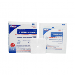 Dukal Dukal 7265-Dukal Sterile I.V. / Drain Split Dressing, 2 x 2 Inch, Sponges & Pads (BX)