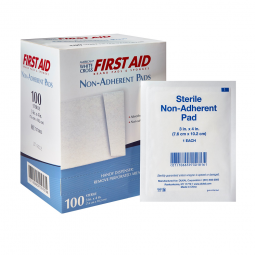 American White Cross Dukal 7575033-American White Cross Non-Adherent Dressing, 3 x 4 in (BX/100)