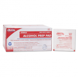 Dukal Dukal 853-Alcohol Prep Pad Dukal 70% Strength Isopropyl Alcohol Individual Packet Medium Steri