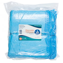 Dynarex Dynarex 1340-Dynarex 2-Ply Tissue Fill Underpad, 17 x 24 Inch, Underpads (BG)
