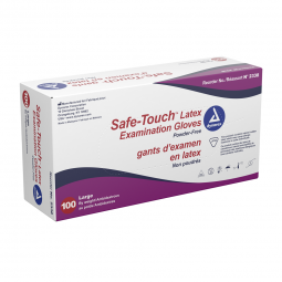 Safe-Touch Dynarex 2338-Safe-Touch Latex Exam Glove, Large, Ivory, Exam Gloves (BX) - Safe-Touch Lat