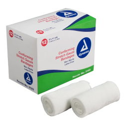 Dynarex Dynarex 3103-Dynarex Conforming Bandage, 3 Inch x 4-1/10 Yard, Gauze Dressings (CS)