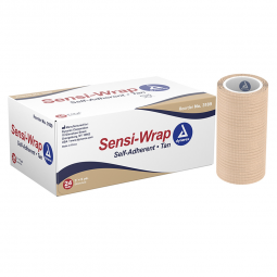 Sensi-Wrap Dynarex 3189-Sensi-Wrap Self-adherent Closure Cohesive Bandage, 3 Inch x 5 Yard, Compress
