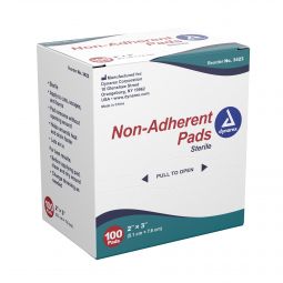 Dynarex 3423 Non-Adherent Pads-1200/Case