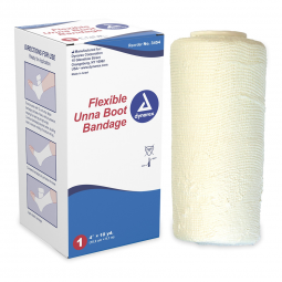 Dynarex Dynarex 3454-dynarex Unna Boot with Zinc Oxide, 4 Inch x 10 Yard, Unna Boots (CS)