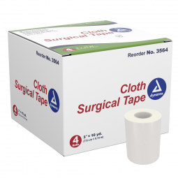 Dynarex Dynarex 3564-dynarex Cloth Medical Tape, 3 Inch x 10 Yard, White, Cloth Tapes (BX)