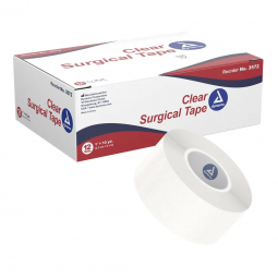 Dynarex Dynarex 3572-dynarex Adhesive Medical Tape, 1 Inch x 10 Yard, Transparent, Tapes & Fasteners