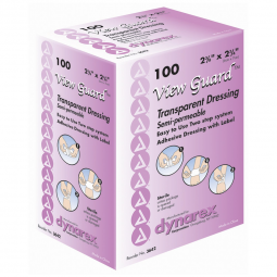 View Guard Dynarex 3642-View Guard Transparent Film Dressing, 2-3/8 x 2 Inch, Transparent Dressings