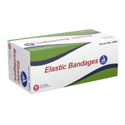 Dynarex Dynarex 3664-Dynarex Clip Detached Closure Elastic Bandage, 4 Inch x 5 Yard, Compression Ban