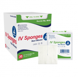 Dynarex Dynarex 4610-dynarex I.V. Sponge, 2 x 2 inch, Sponges & Pads (CS) - dynarex I.V. Sponge, 2 x