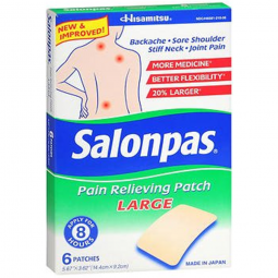Salonpas Emerson Healthcare 46581021006-Salonpas Topical Pain Relief Camphor & Menthol Patches, Pain