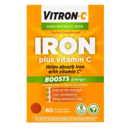 Vitron-C Emerson Healthcare 63736012301-Vitron-C Ascorbic Acid/Iron Supplement, Vitamins & Minerals 