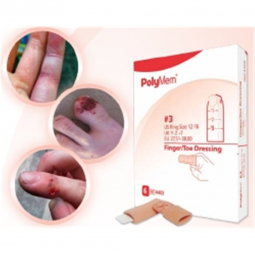 PolyMem Finger / Toe Ferris Manufacturing 4402-Polymem Nonadhesive Dressing, Medium, Adhesive Bandag