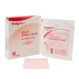 PolyMem Ferris Manufacturing 5044-PolyMem Foam Dressing Nonadhesive Without Border, 4 x 4 in (BX/15)