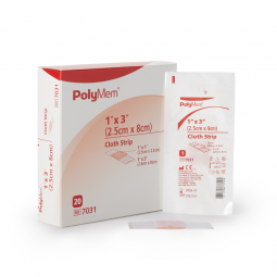 PolyMem Ferris Manufacturing 7031-PolyMem Pink/White Adhesive Strip, 1 x 3 in (BX/20)
