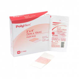 PolyMem Ferris Manufacturing 7042-PolyMem Pink/White Adhesive Strip, 2 x 4 in (BX/20)