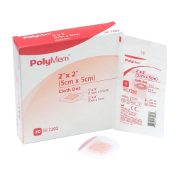 PolyMem Ferris Manufacturing 7203-PolyMem Pink/White Adhesive Strip, 2 x 2 in (BX/20)