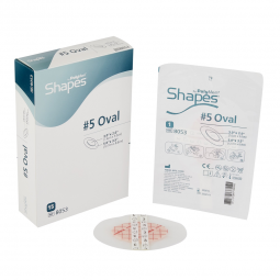 PolyMem Shapes Ferris Manufacturing 8053-PolyMem Shapes Adhesive with Border Foam Dressing, 3 x 5 I