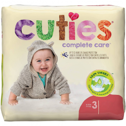 Cuties Complete Care First Quality CDB003-Cuties Complete Care Diapers, Size 3, Baby Diapers (CS)