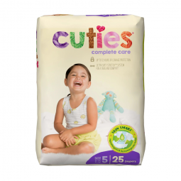 Cuties Complete Care First Quality CDB005-Cuties Complete Care Diapers, Size 5, Baby Diapers (CS)