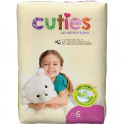 Cuties Complete Care First Quality CDB006-Cuties Complete Care Diapers, Size 6, Baby Diapers (PK)
