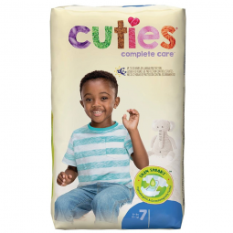 Cuties Complete Care First Quality CDB007-Cuties Complete Care Diapers, Size 7, Baby Diapers (PK)