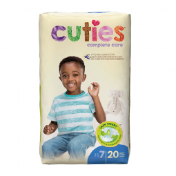 Cuties Complete Care First Quality CRD701-Cuties Essential Diaper, Size 7, Briefs & Diapers (BG)