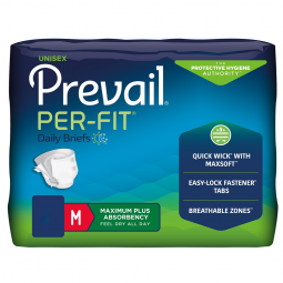 Prevail Per-Fit First Quality PF-012/2-Prevail Per-Fit Adult Briefs Maximum Plus Absorbency, Medium,
