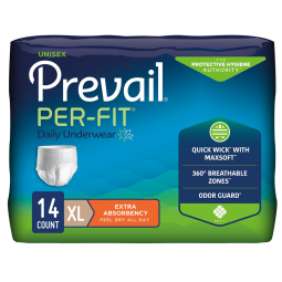 Prevail Per-Fit First Quality PF-514-Prevail Per-Fit Extra Absorbent Underwear, Extra Large, Underwe