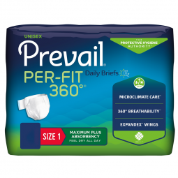 Prevail Per-Fit 360 First Quality PFNG-012/2-Prevail Per-Fit 360 Daily Briefs, Maximum Plus, Size 