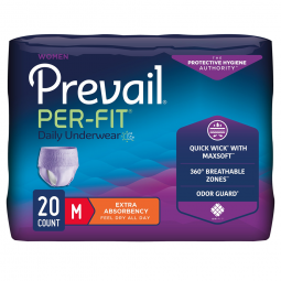Prevail Per-Fit Women First Quality PFW-512-Prevail Per-Fit Women Extra Absorbent Underwear, Medium,