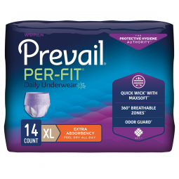 Prevail Per-Fit Women First Quality PFW-514-Prevail Per-Fit Women Extra Absorbent Underwear, Extra L
