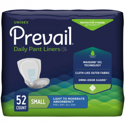Prevail PL-100/1 Daily Pant Liners, Light to Moderate Bladder Control Pads (CS)