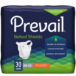 Prevail PV-324 Premium Belted Shield-Extra Absorbency-120/Case