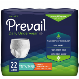 Prevail Daily Underwear PV-511 Extra Absorbent Youth Pull-Up Underwear (PK/22)