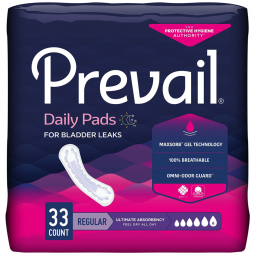 Prevail Daily Pads First Quality PV-923/1-Prevail Daily Pads Ultimate Bladder Control Pad, 16 in Len