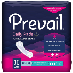 Prevail Daily Pads First Quality PV-930/2-Prevail Daily Pads Light Absorbency Bladder Control Pad, 9