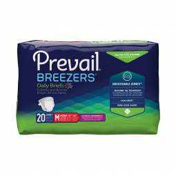 Prevail Breezers First Quality PVB-012/3-Prevail Breezers Adult Briefs Ultimate Absorbency, Medium, 