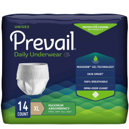 Prevail First Quality PVS-514-Prevail Maximum Absorbent Underwear, Extra Large (BG/14)