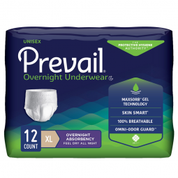 Prevail Overnight First Quality PVX-514-Prevail Overnight Absorbent Underwear, Extra Large (CS/48)