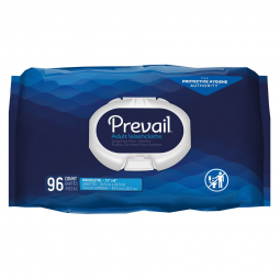 Prevail First Quality WW-720-Prevail Adult Washcloths, Soft Pack, Aloe, Vitamin E, 8" x 12" (PK/96)