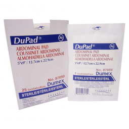 DuPad Gentell 87059-DuPad Sterile Abdominal Pad, 5 x 9 in (BX/25)