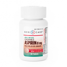 Geri-Care Geri-Care 911-36-GCP-Geri-Care Low Strength Aspirin Pain Relief, Pain Relief (CS)