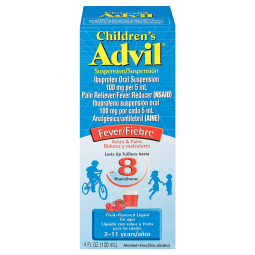 Advil Glaxo Consumer Products 00573017030-Advil Children's Suspension Fruit-Flavor Liquid, Pain Reli