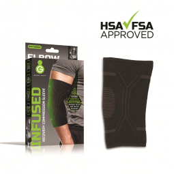 Green Drop Green Drop Compression ELB-1450-Green Drop Infused Compression Sleeve Elbow Support, Smal