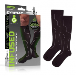 Green Drop SOX-1454 Compression Socks, Medical-Grade Infused Support, S/M
