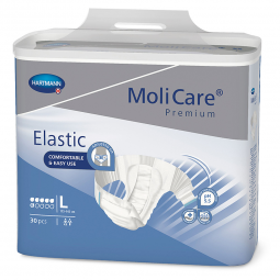 MoliCare Premium Elastic 6D Hartmann 165273-MoliCare Premium Elastic Incontinence Brief, 6D, Large, 