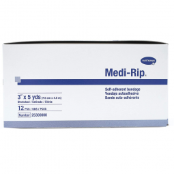 Medi-Rip Hartmann 25300000-Medi-Rip Self-Adherent Closure Cohesive Bandage, 3 in x 5 yd (BX/12)