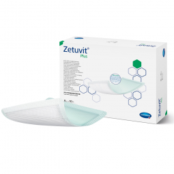 Zetuvit Plus Hartmann 413113-Zetuvit Plus Sterile Superabsorbent Dressing, 8 x 10 in, Cellulose Dres